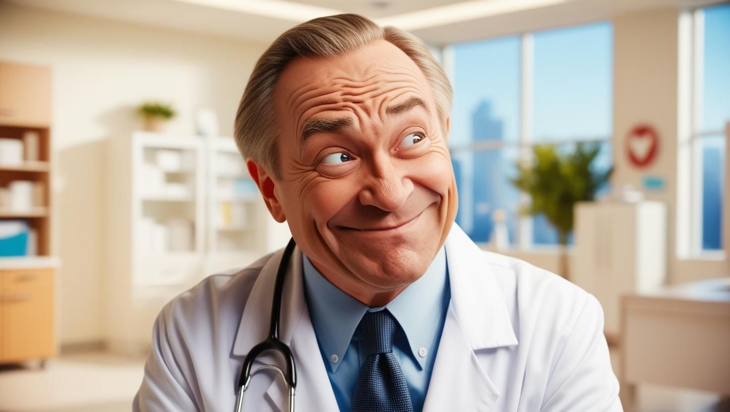 Happy Doctor using Healthbots AI